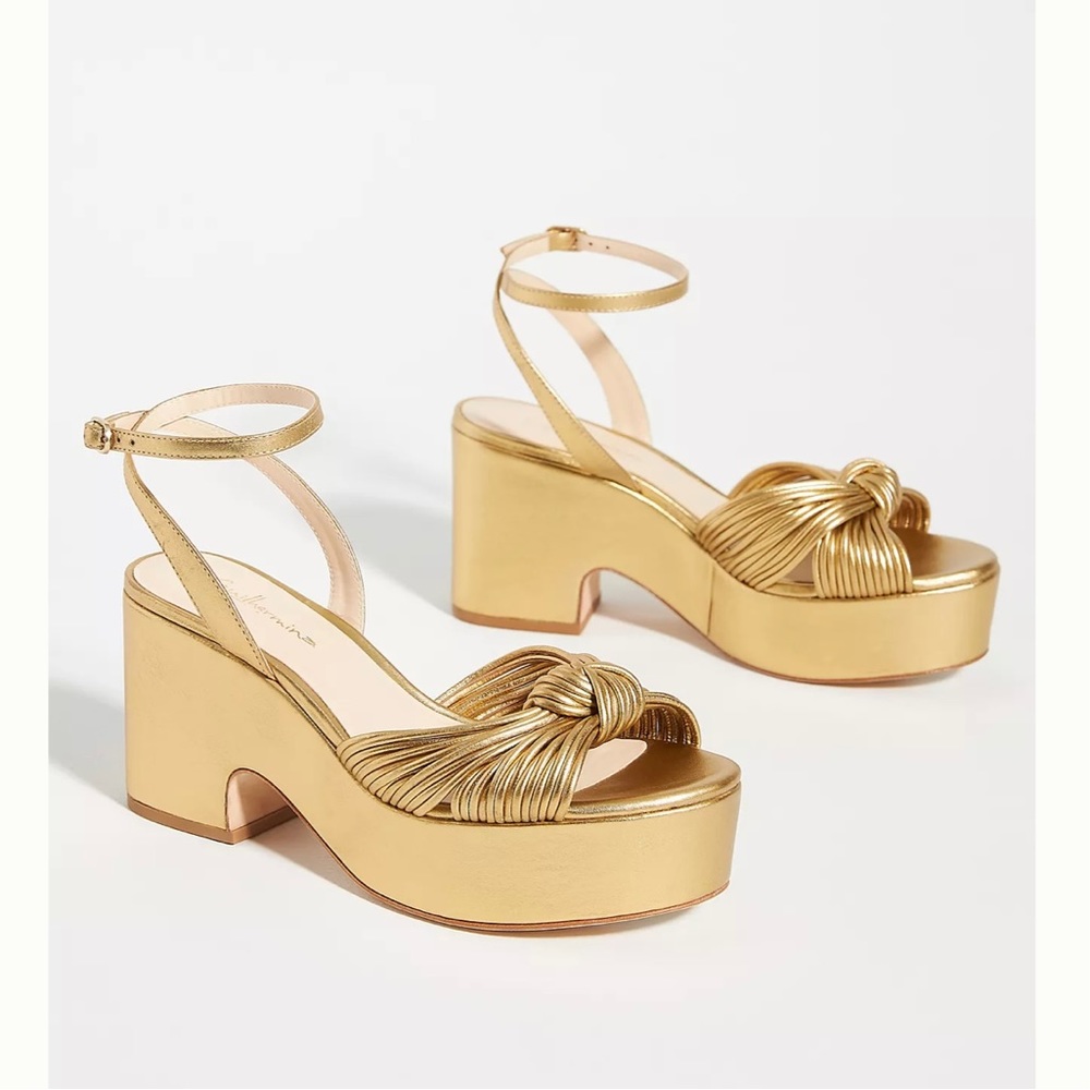 GUILHERMINA KNOTTED PLATFORM HEELS